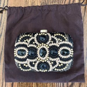 New Rafe New York beaded clutch